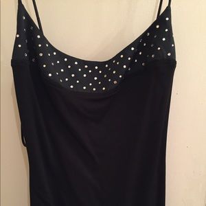 Black fitted evening gown